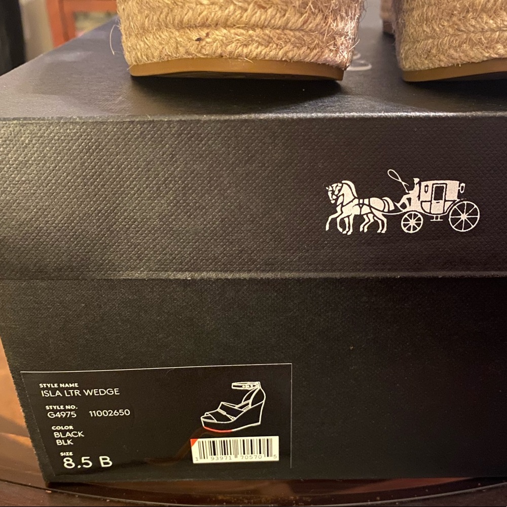 NIB Coach Isla Strappy Wedge Platform Sandals 8.5 - Picture 10 of 12
